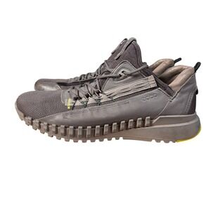 ECCO Mens Zipflex GORE-TEX Grey Yellow Hiking Sneakers 80373457633 Size 46